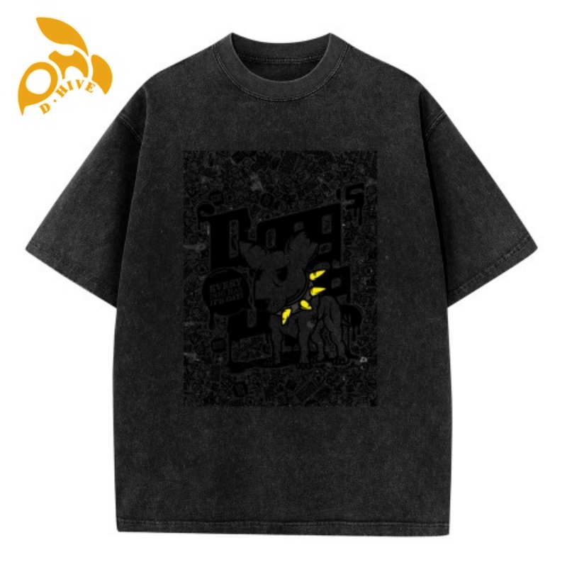 Free Shipping Designer Oversize shirt Short Sleeve Round neck black Customized Tees 230g men's washed T-shirt outdoor S-XXL