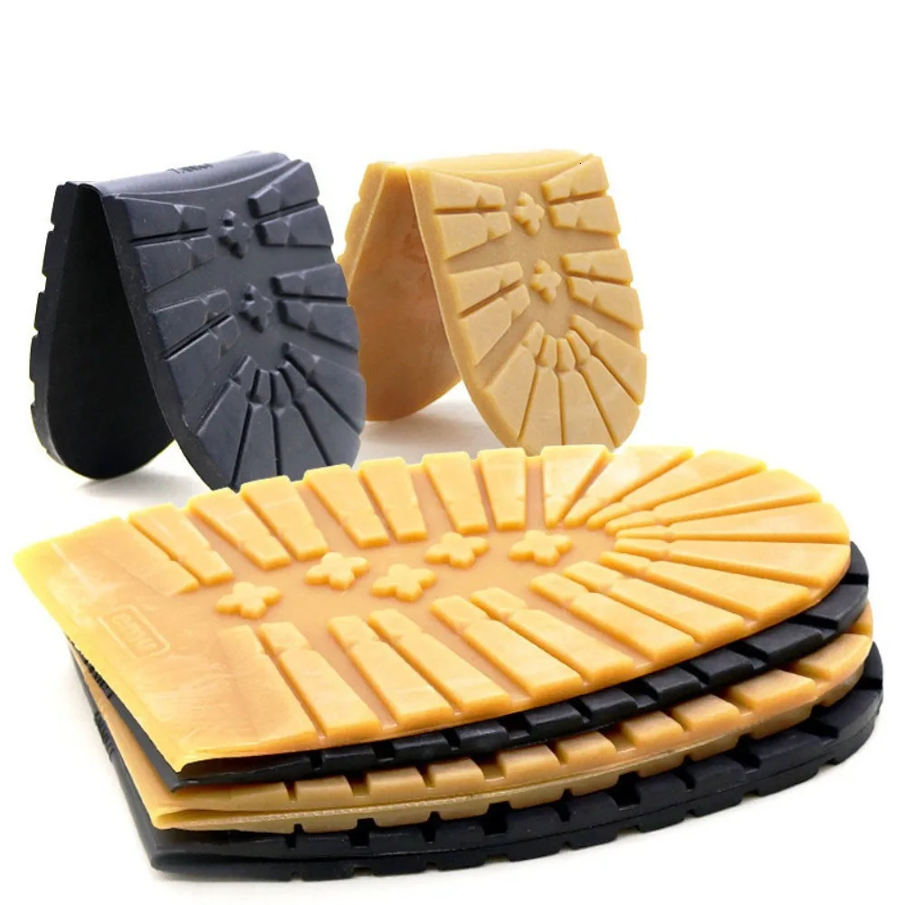 Thicken Rubber Shoe Soles for Men Leather Business Shoes Heel Sole Non-slip Repair DIY Replacement Outsoles Black Yellow Mat Pad 250515