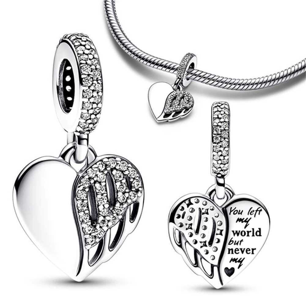 New 925 Sterling Silver Butterfly Flower Bell Charm Of Ley 925 Chain Bead Fit Original Bracelet Accories DIY Ladies JewelryXJ250517