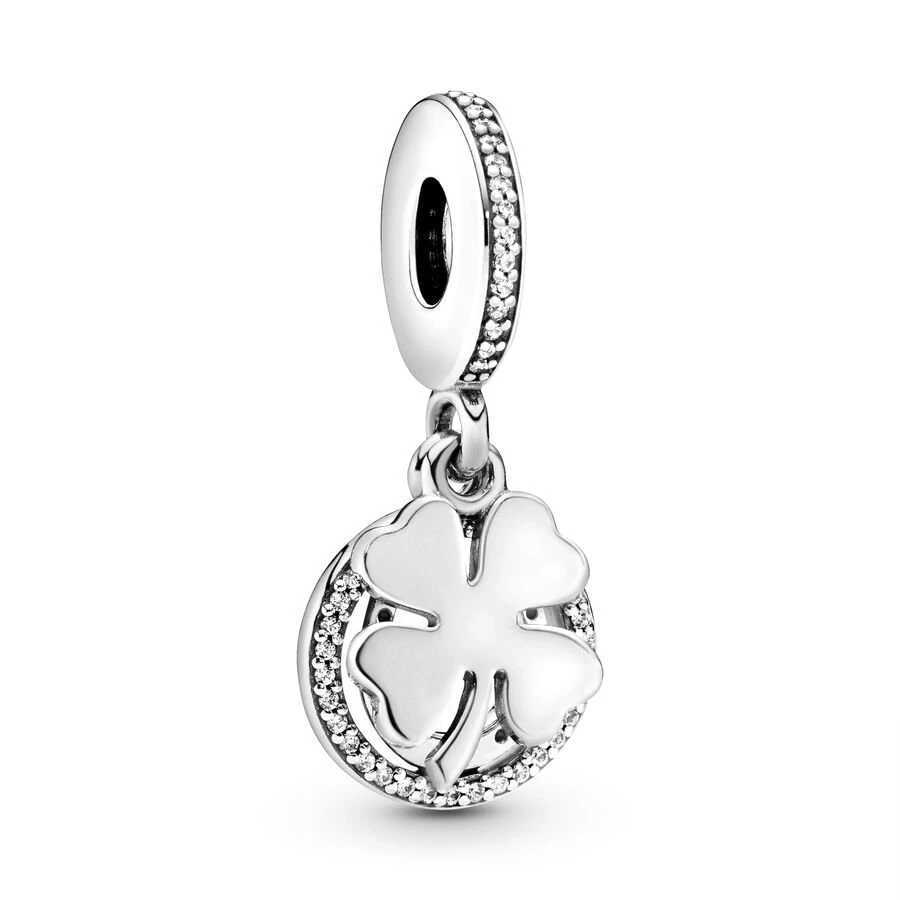 Forever SistersLucky - Dangle Charm Bead Fit Original Europeans 925 Sterling Silver Bracelet DIY Jewelry GiftXJ250517