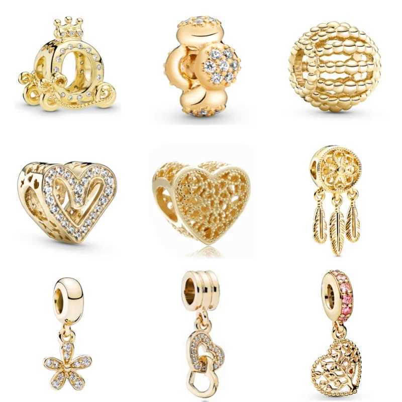 Gold Tree Bell Pendant Beaded For DIY bracelet necklace accories Women Fine Jewelry GiftsXJ250517