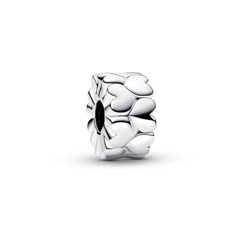 NEW Band Of Hearts Pav Starfish Shell Clip Trinket Charm Bead Fit Original 925 Sterling Silver Bracelet DIY Fine Jewelry GiftXJ250517