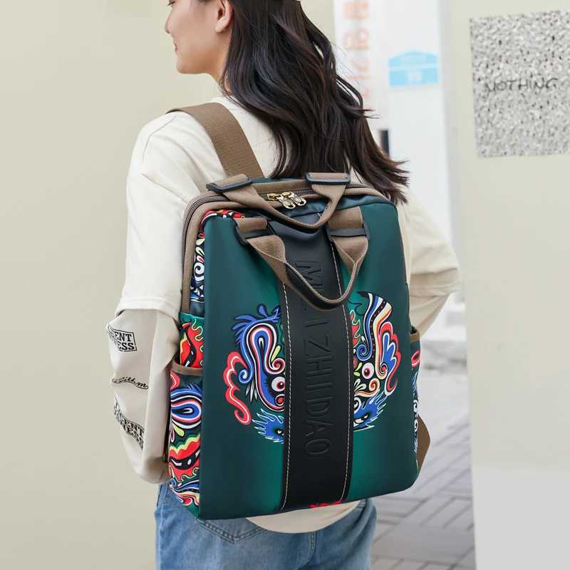 Fashion Designer Backpacks Female Canvas Bagpack Women Large Travel Bags School Backpack for College Students Shoulder Bag M250517