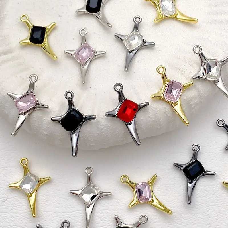10pcs Handmade Silvery Color Pendant Charms Necklace Earrings Bracelet Pendant Connectors DIY Jewelry Making AccoriesXJ250517