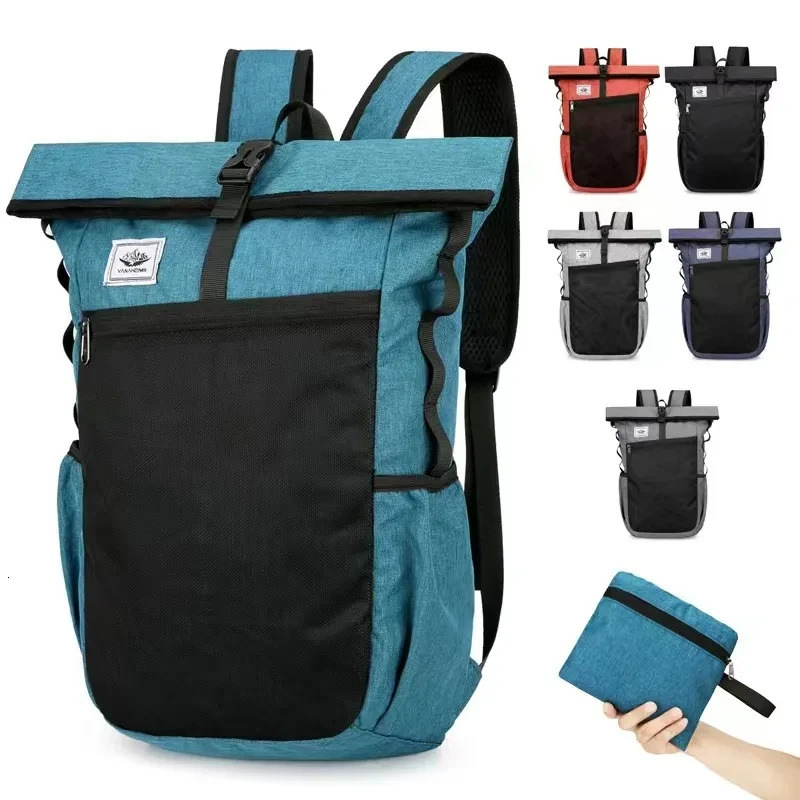 Folding Outdoor Bags Climbing Camping Travel Backpack For Men Women Sport Foldable Hiking Trekking Camping Shoulder Bag Rucksack 250515