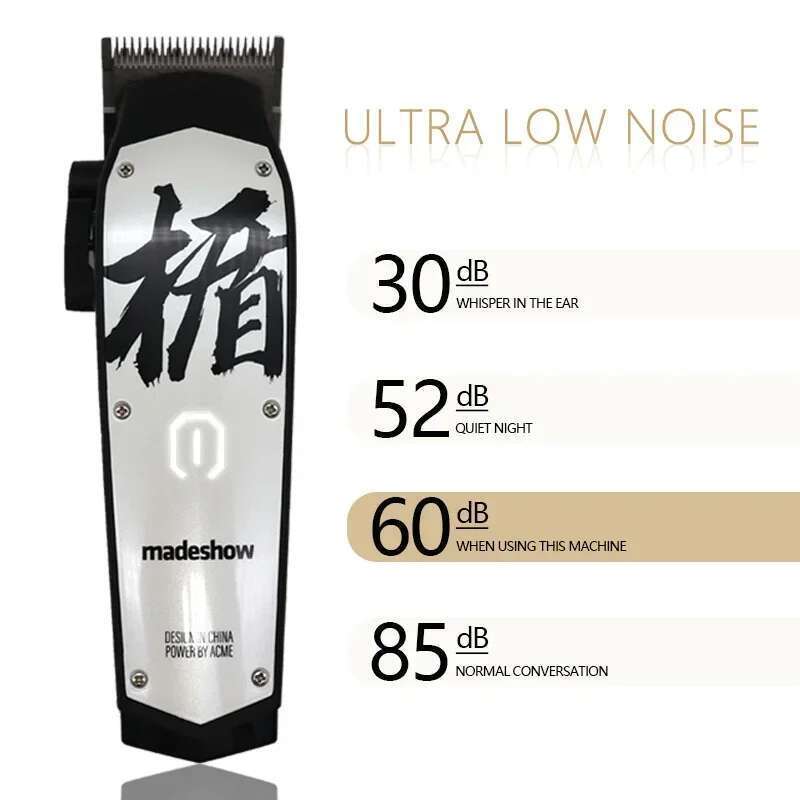 Madeshow D3 Cutter Professional Oil Head Clipper Titanium Plated Ceramic Blade 7000Rpm Hair Salon Trimmer M10 M11