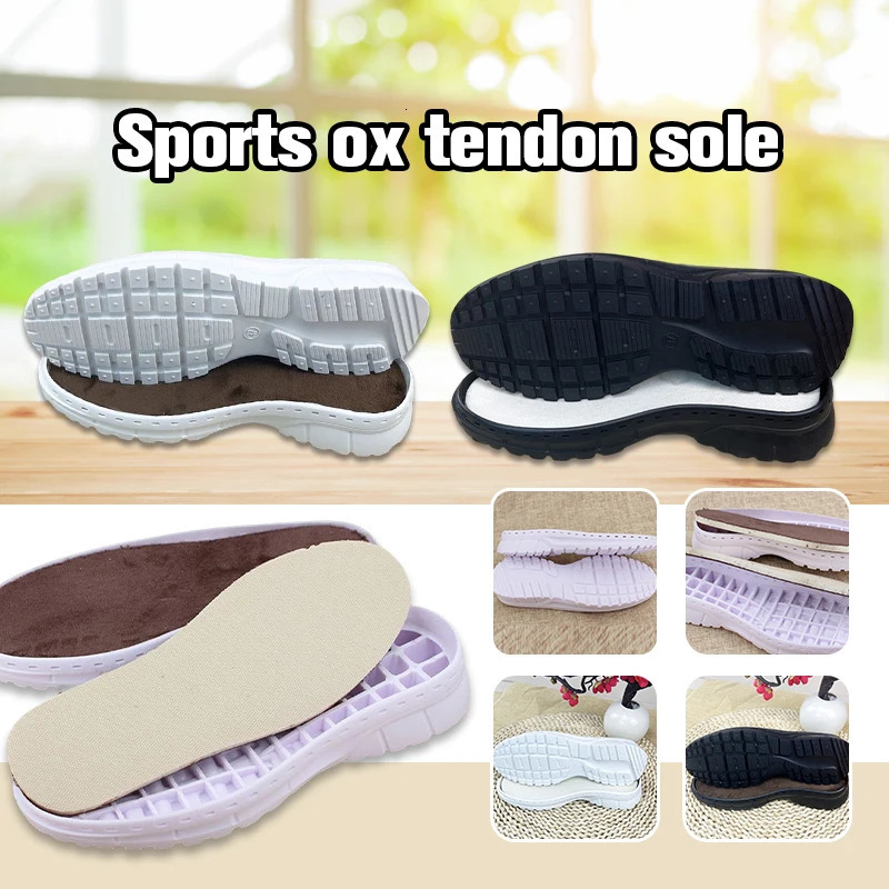 Sports Shoes Tendon Soles Hollow Thread Wool Shoes Woven Hook Shoes Slipper Rubber Shoes Sole DIY Shoe Soles Repair Materials 250515