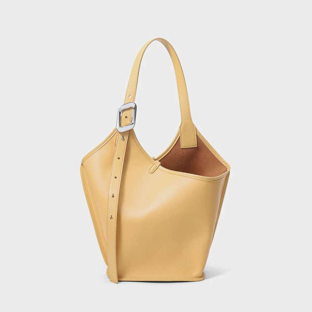 2025 New Split Leather Shoulder Crossbody Casual Large Capacity Bucket Bags Tote Bag