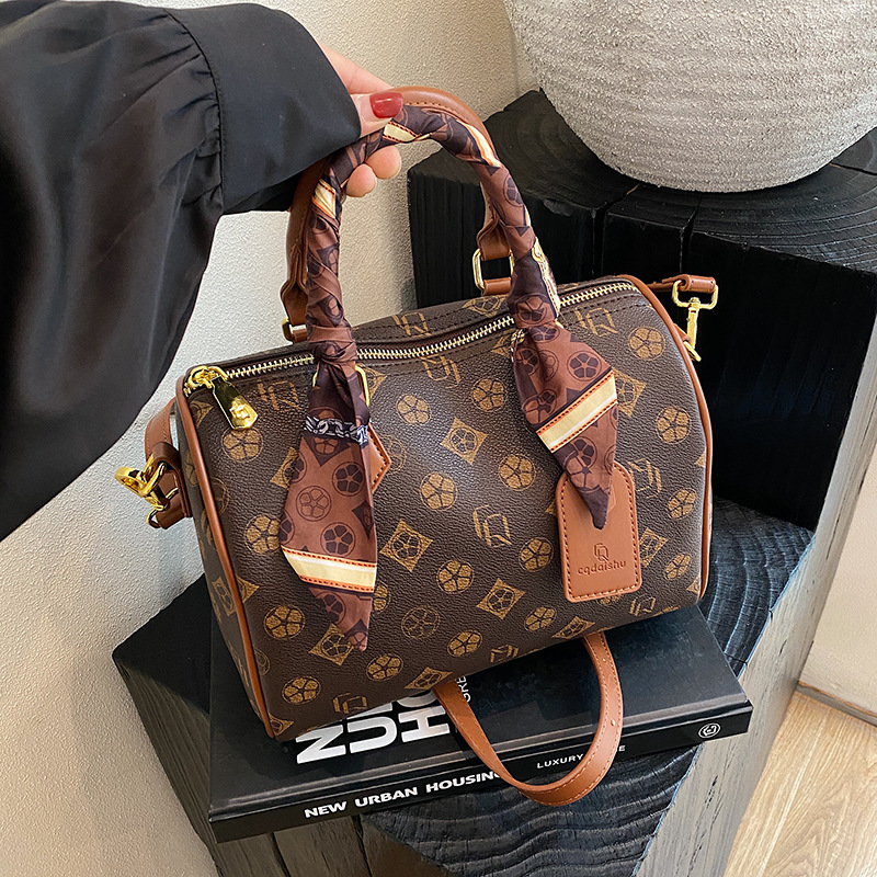 Free Shipping Luxury 2025 New Boston Satchel - Multi-Functional Printed Shoulder Bag, Boho Chic Crossbody Purse For Women