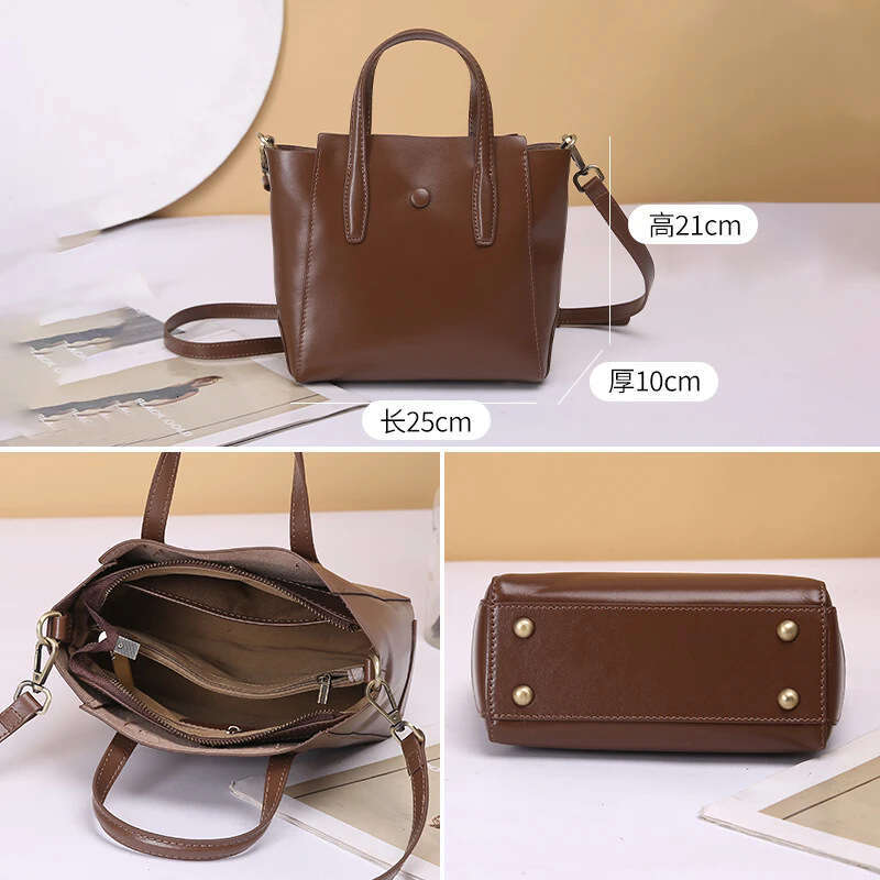 Tote Bag Fashionable And Simple Shoulder Crossbody Versatile New Leather Vertical Handbag For Women Tote Bag KQ