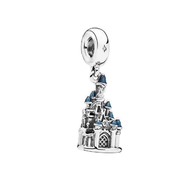 Hot Sale Authentic Prince Princ Castle Crown Charm Beads Fit Original European 925 Sterling Silver Bracelet DIY Women JewelryXJ250517