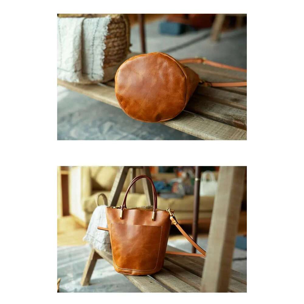 PNDME fashion designers handmade vegetable tanned cowhide women's small handbag simple genuine leather shoulder crossbody bag