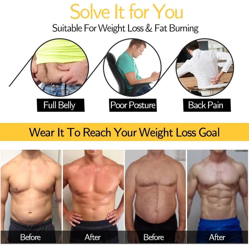 Men Weight Loss Shapewear T-Shirt Body Shaper Slimming Compression Shirts Gynecomastia Undershirt Waist Trainer Muscle Tank Tops 250517