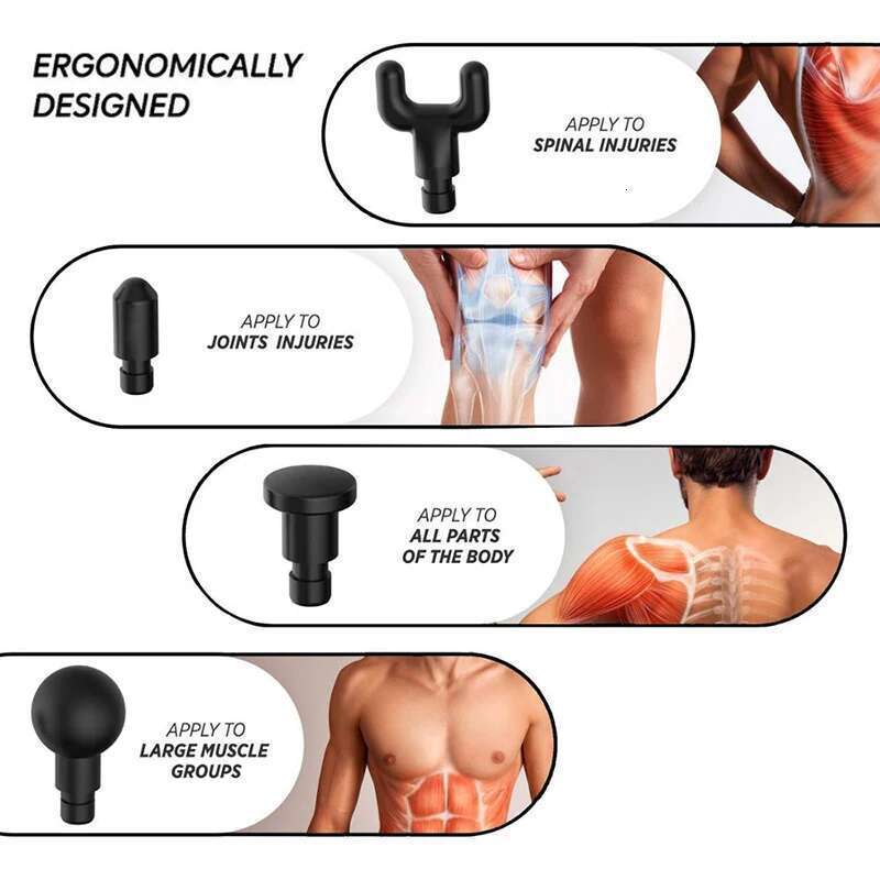 Phoenix A2 Massage Gun Athlete Vibrating Deep Tissue Strike Four-Speed Adjustable Quiet Portable Electric Sports Massager