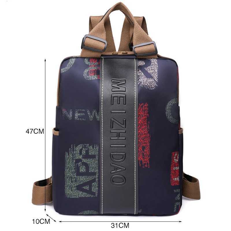 Fashion Designer Backpacks Female Canvas Bagpack Women Large Travel Bags School Backpack for College Students Shoulder Bag M250517