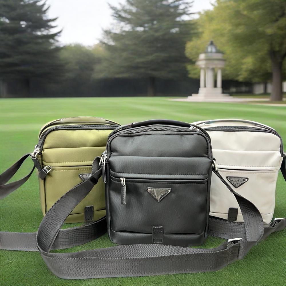 New men's casual nylon shoulder bag, crossbody bag, single shoulder business large capacity backpack, Oxford cloth bag