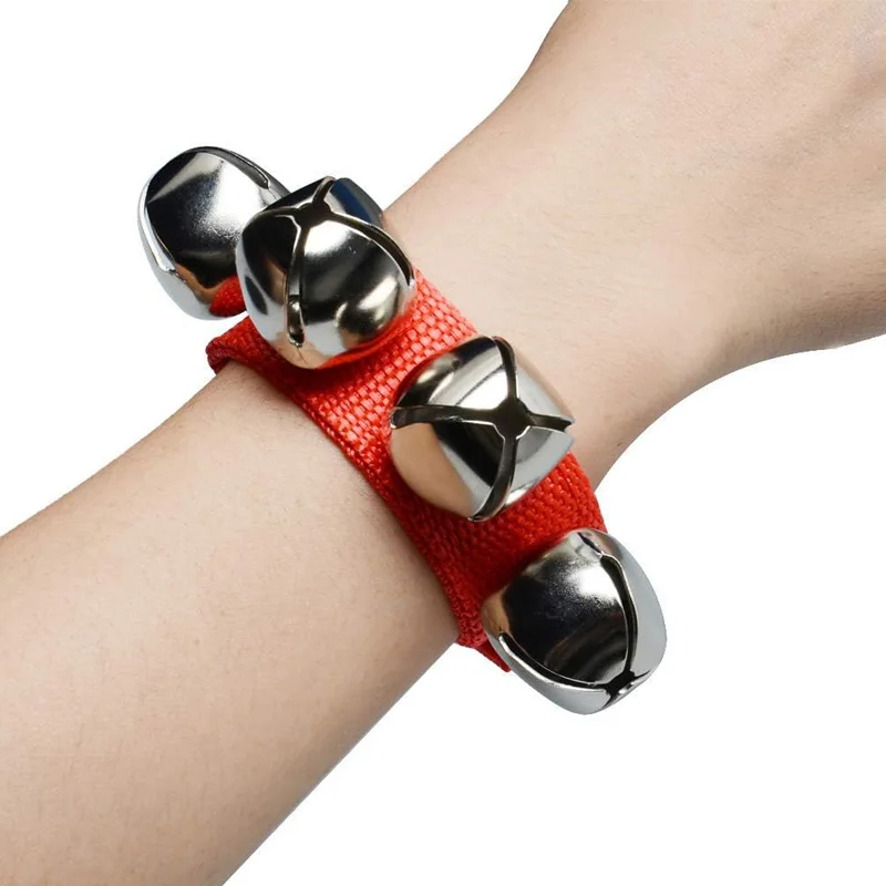 Rhythm Wrist Band Jingle Bells Musical Instruments Gift for Kids Hand Percussion Shakers Preschool Education Early Learning Toys