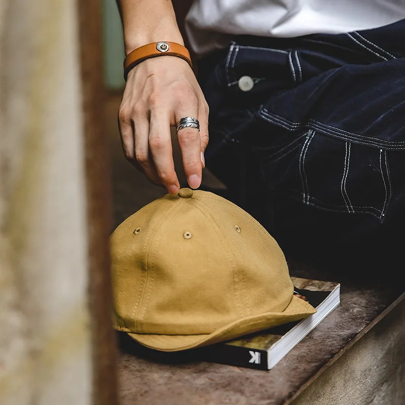 Maden Oversize Mens Denim Golf Caps Casual sboy Hat Amekaji Retro Beret Wild Hats Uncle Fu Unisex Vintage Flip Octagonal Cap 250517