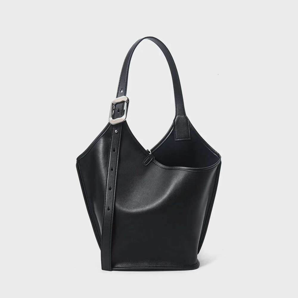 2025 New Split Leather Shoulder Crossbody Casual Large Capacity Bucket Bags Tote Bag