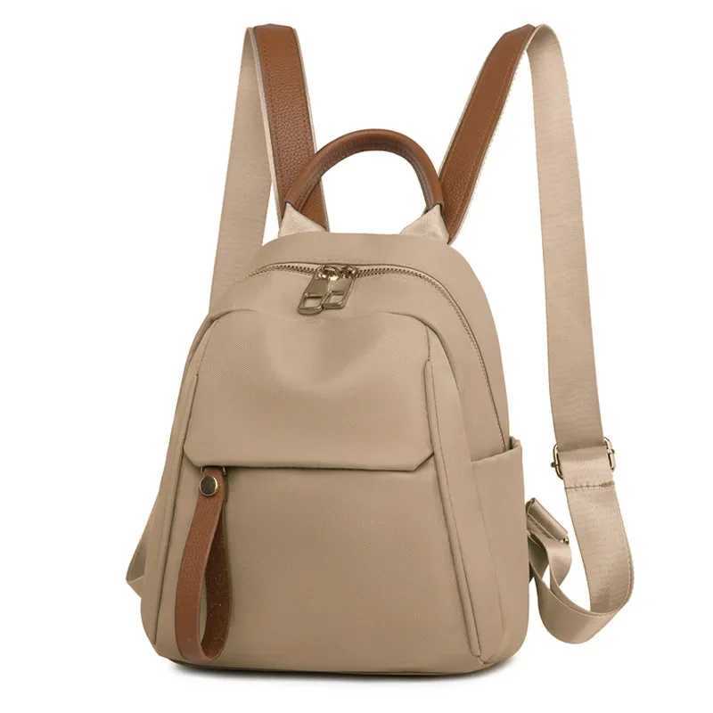 2025 New Womens Casual Lightweight Small Student School Bag Backpack with Large Capacity and High-end Feel for Girls M250517