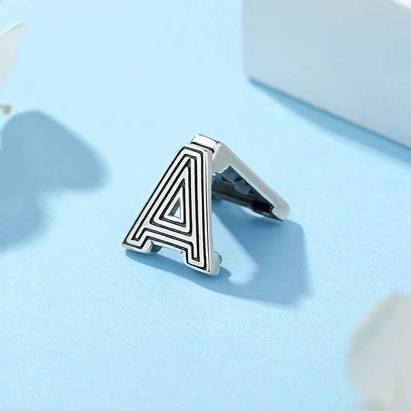 New Original 925 Silver Bracelets Charms Heart Letter A-Z Clip Charm Fit Pan Reflections Bracelets Women DIY JewelryXJ250517