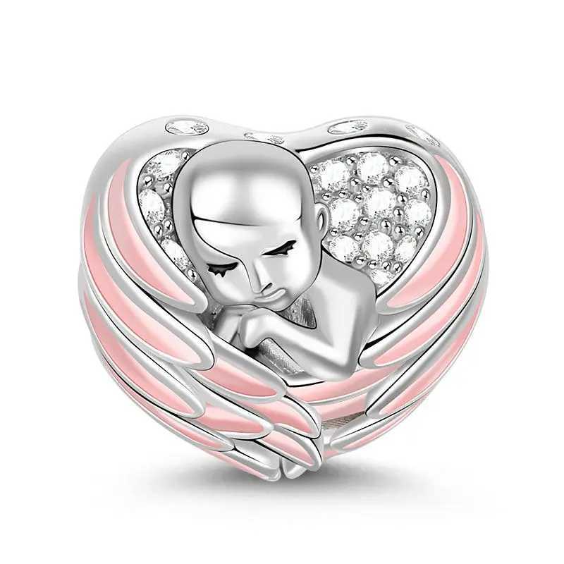 Hot Sale Blue Baby Bottle Shoes Baby Carriage Charm Beads Fit Original European 925 Sterling Silver Bracelet DIY Women JewelryXJ250517