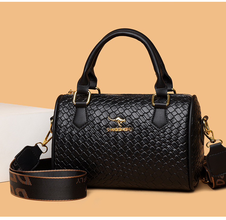2025 New Designer Handbag Outdoor Niche Boston Simple Print Women's Single-shoulder Bag