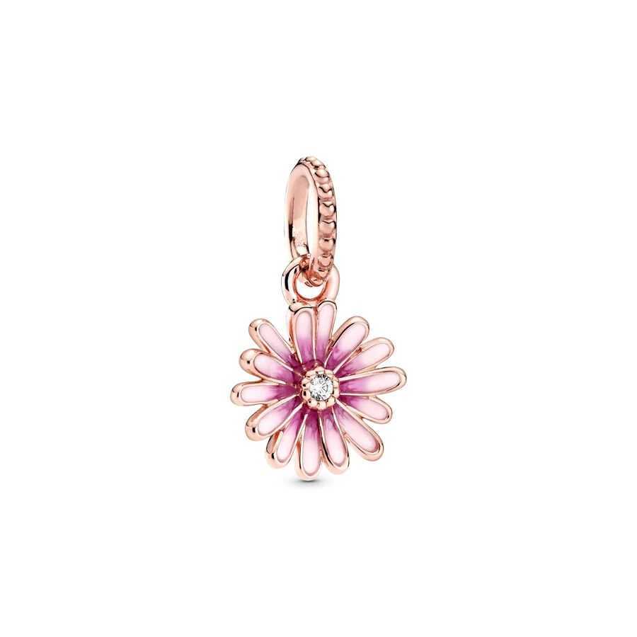 Mini Plated Rose Gold Sparkling Pink Hot Air Balloon Leveled Heart Charm Bead Fit Original Silver 925 Bracelet DIY JewelryXJ250517