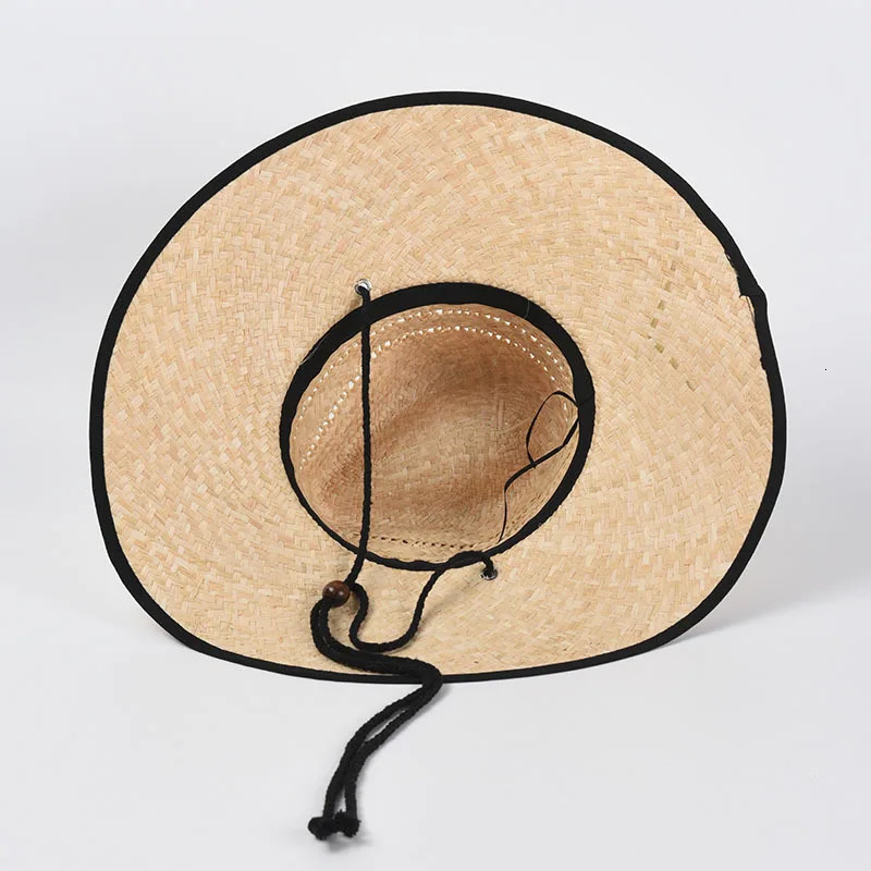 USPOP Summer hats Women Raffia Straw Sun Hat Breathable Wide Brim Beaach Hat lace-up Sunshade 250516
