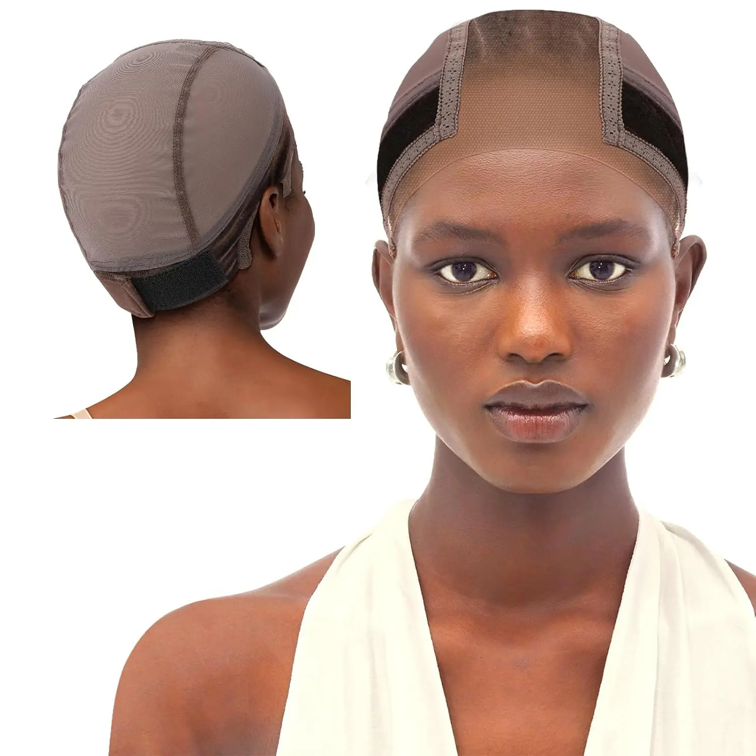 Lace Wig Grip Cap Wig Grip Band for Lace Front Wigs to Keep Wigs in Place Adjustable Wig Cap with Grip Band Non Slip Cap 250513