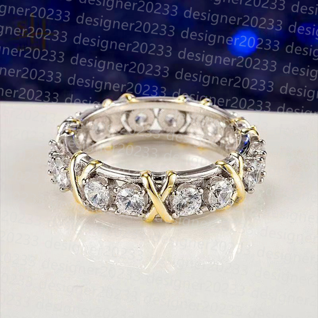 Ring designer ring Luxury rings jewelry Solid colour letter design Rings diamond Design Christmas Gifts Jewelry bridal Styles Gift Box szie 6-10 very good