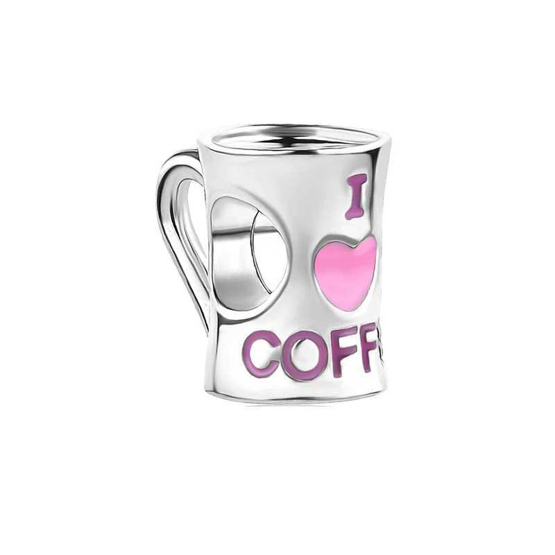 Pink Cupcake Pet Food Bowl Headphones Badminton Dangle Beads Fit Original 925 Sterling Silver Bracelet DIY Charm JewelryXJ250517