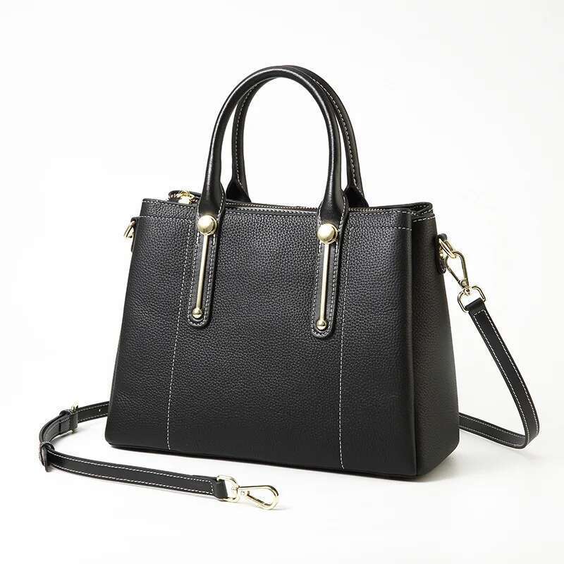 Middle-Aged Mother's Women 2025 Top-Tier Cowhide Handbag Genuine Leather Women's Crossbody Commuting Designer Bag