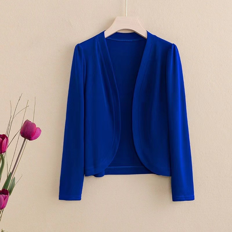 K749 Early spring knitted shawl women's short outerwear cardigan 2025 spring new versatile mother's dress stylish coat top