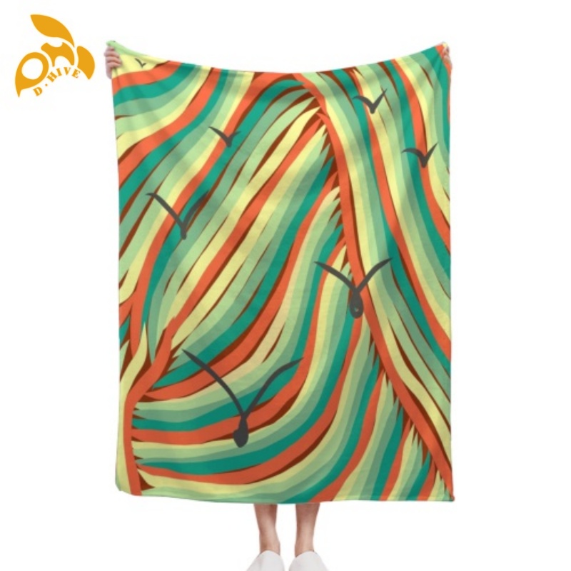Free shipping Customized fashion blanket 280g flannel blanket 60x80in warm custom pattern blanket is not easy to wear fade