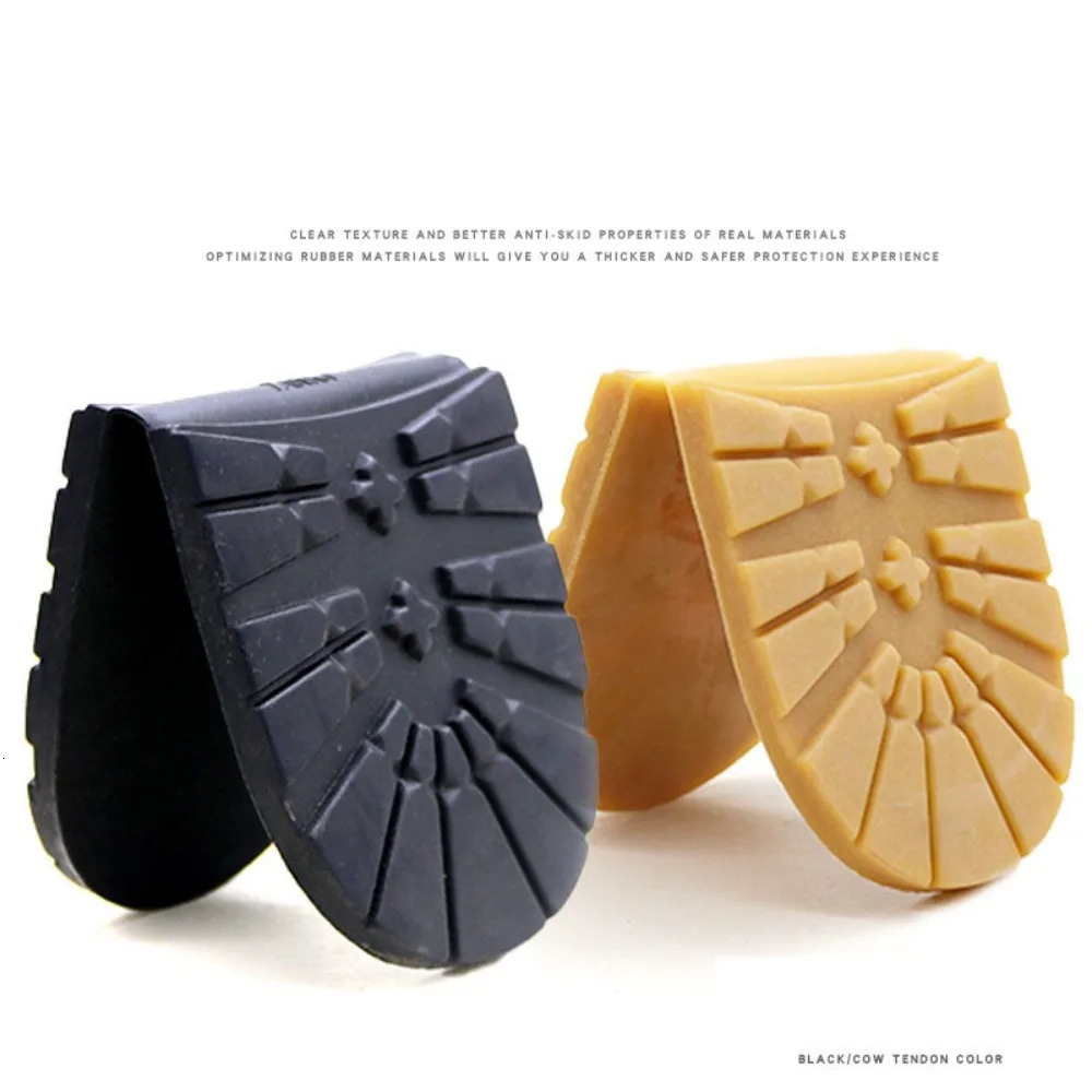 Thicken Rubber Shoe Soles for Men Leather Business Shoes Heel Sole Non-slip Repair DIY Replacement Outsoles Black Yellow Mat Pad 250515