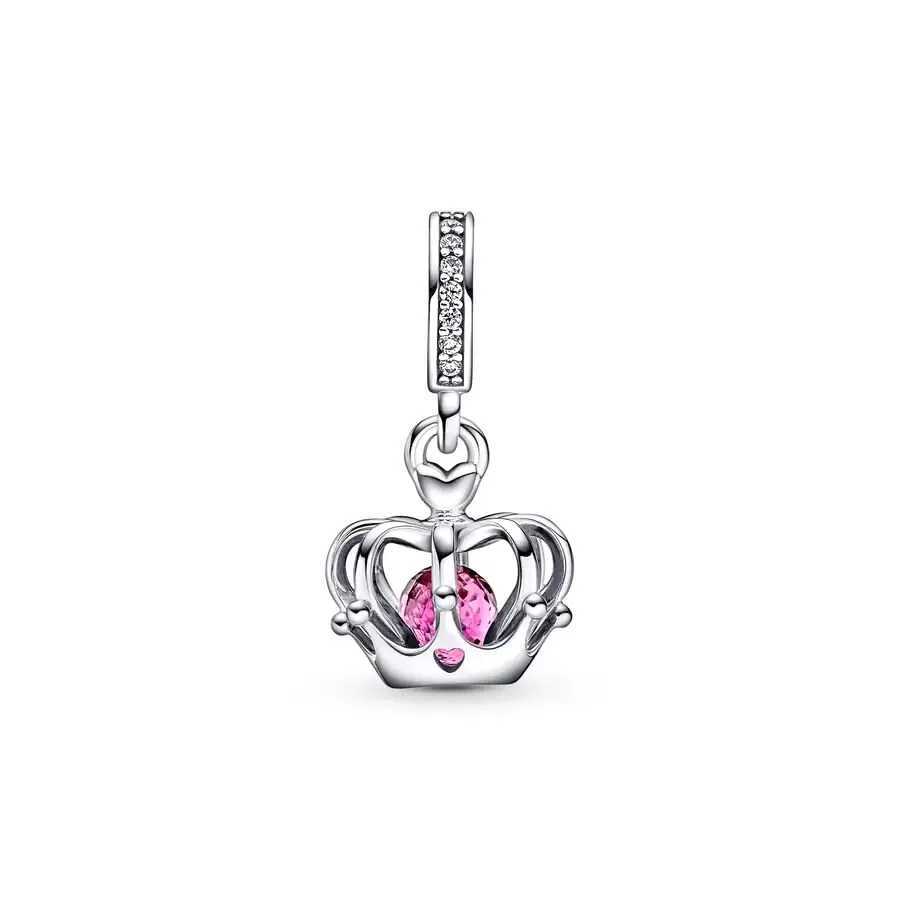 Hot Sale Authentic Prince Princ Castle Crown Charm Beads Fit Original European 925 Sterling Silver Bracelet DIY Women JewelryXJ250517