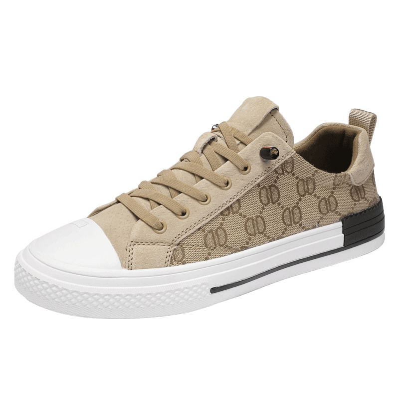 Free delivery designer 2025 summer men's canvas trendy shoes, men's casual board shoes, adult standard sports trendy shoes