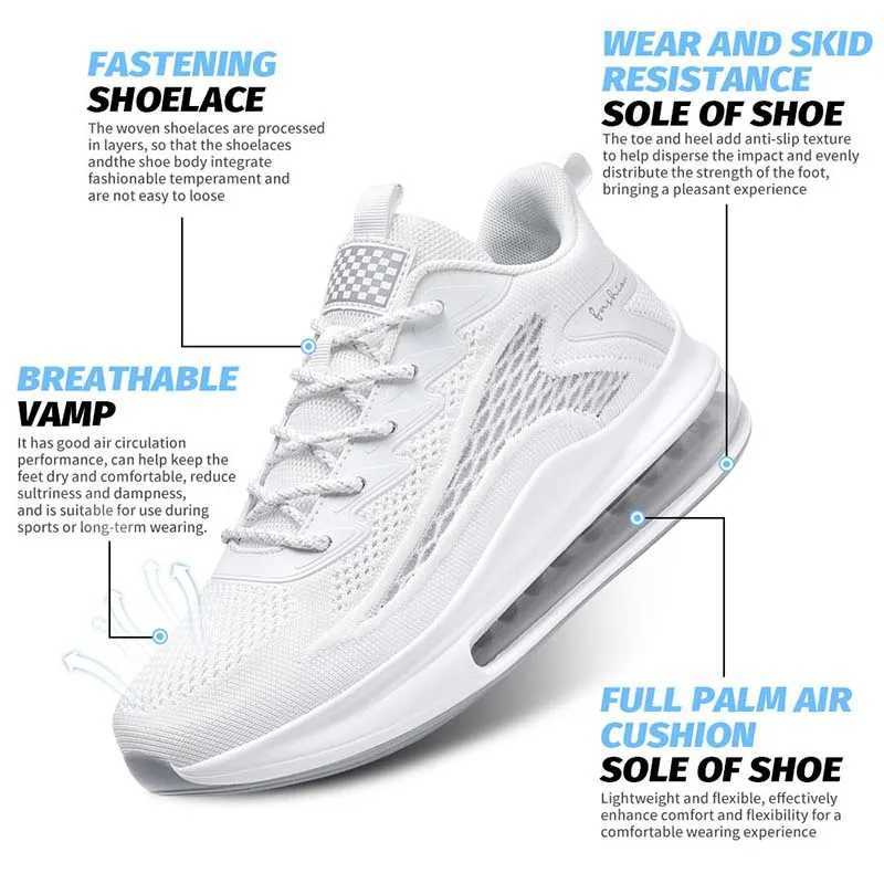 Mens air running shoes tennis walking shoes breathable and n slip running shoesXJ250517