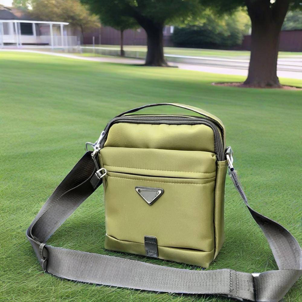 New men's casual nylon shoulder bag, crossbody bag, single shoulder business large capacity backpack, Oxford cloth bag
