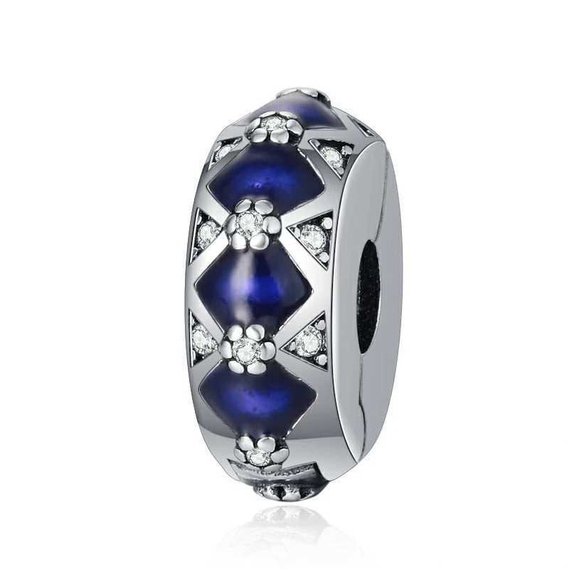 New Arrivals Blue Spinnable HeartCelestial SunStar Moon Charm Bead Fit Original 925 Sterling Silver Pan Bracelet DIY JewelryXJ250517