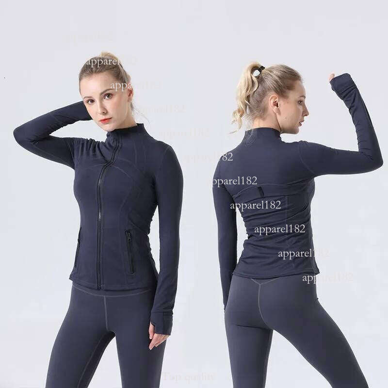 Free Shipping Women Yoga Sets Jacket Shorts Define Gold Zipper Workout Sport Coat Fitness Gym Jacket Sports Pants Training Jogging leggings Sportswear