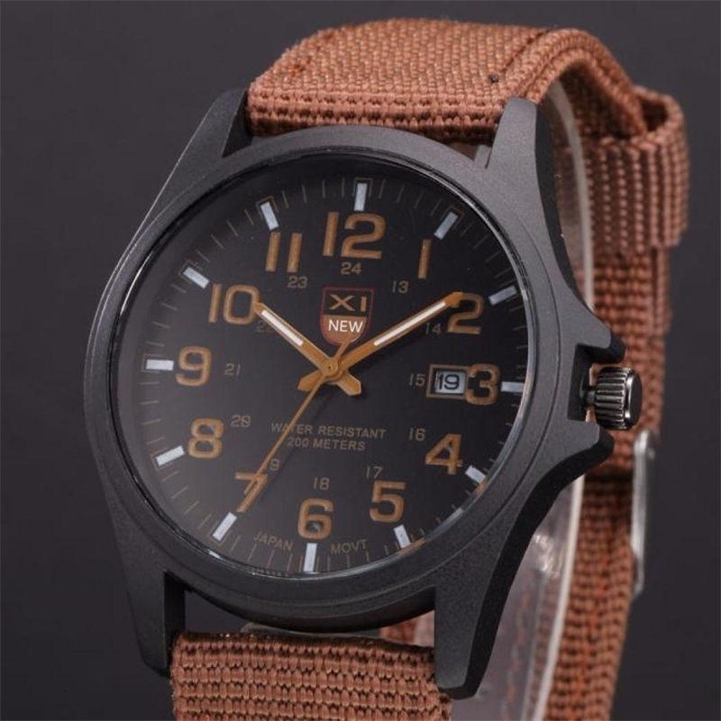Outdoor Mens Date Stainless Steel Military Sports Analog Quartz Army Wrist Watch relogio masculino watch men 250512