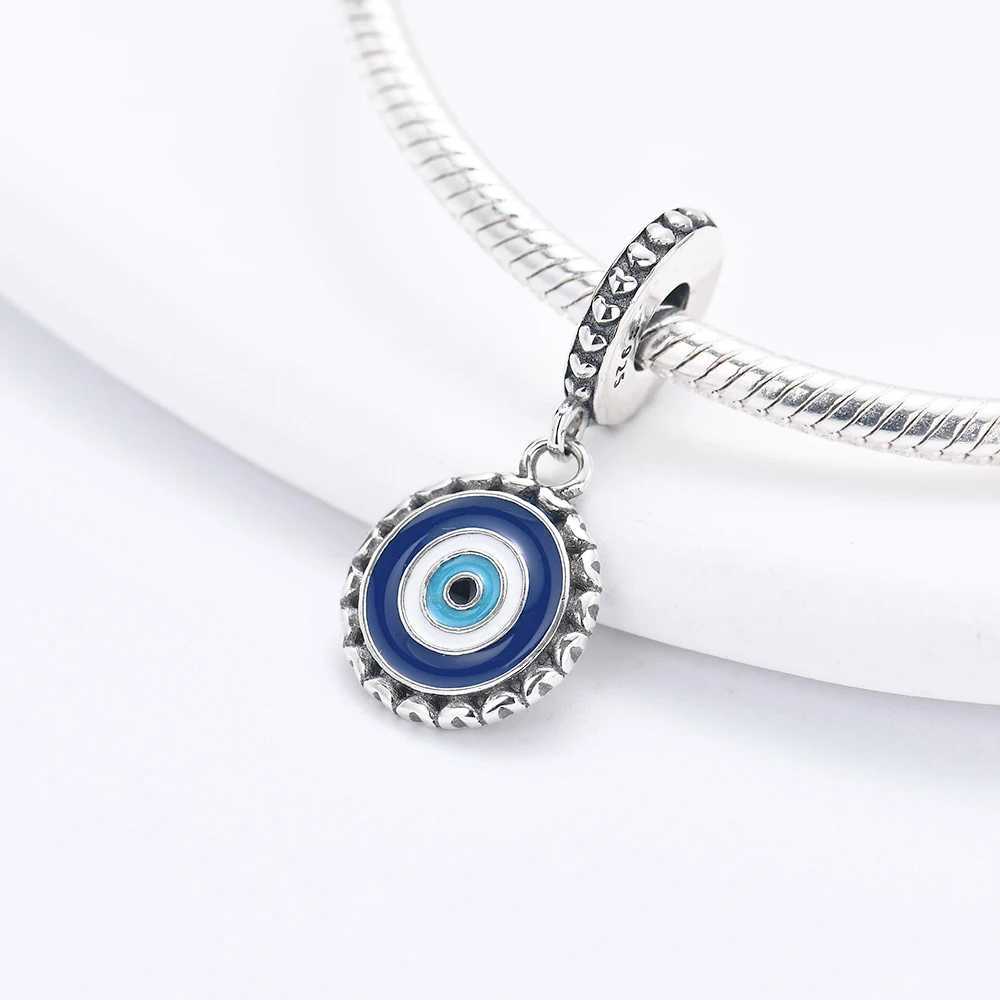 New 925 Silver The Eye of Greece The Eye of the Devil Pendant Charm Bead Fit Original Pendant Bracelet Necklace DIY Women JewelXJ250517