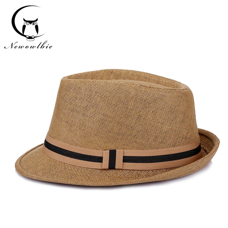 Mens Korean fashion summer hat outdoor leisure sun hat Beach Hat straw breathable hat 250516