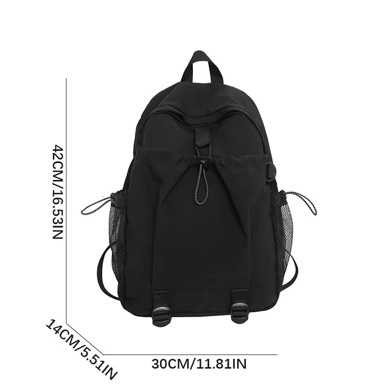 Creative Waterproof Teenage Nylon Book Bag Large Capacity Backpack Fashion Students School Bag Travel Backbag 250514