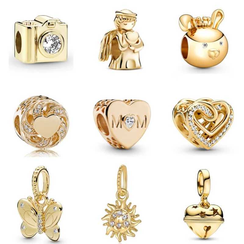 Gold Tree Bell Pendant Beaded For DIY bracelet necklace accories Women Fine Jewelry GiftsXJ250517