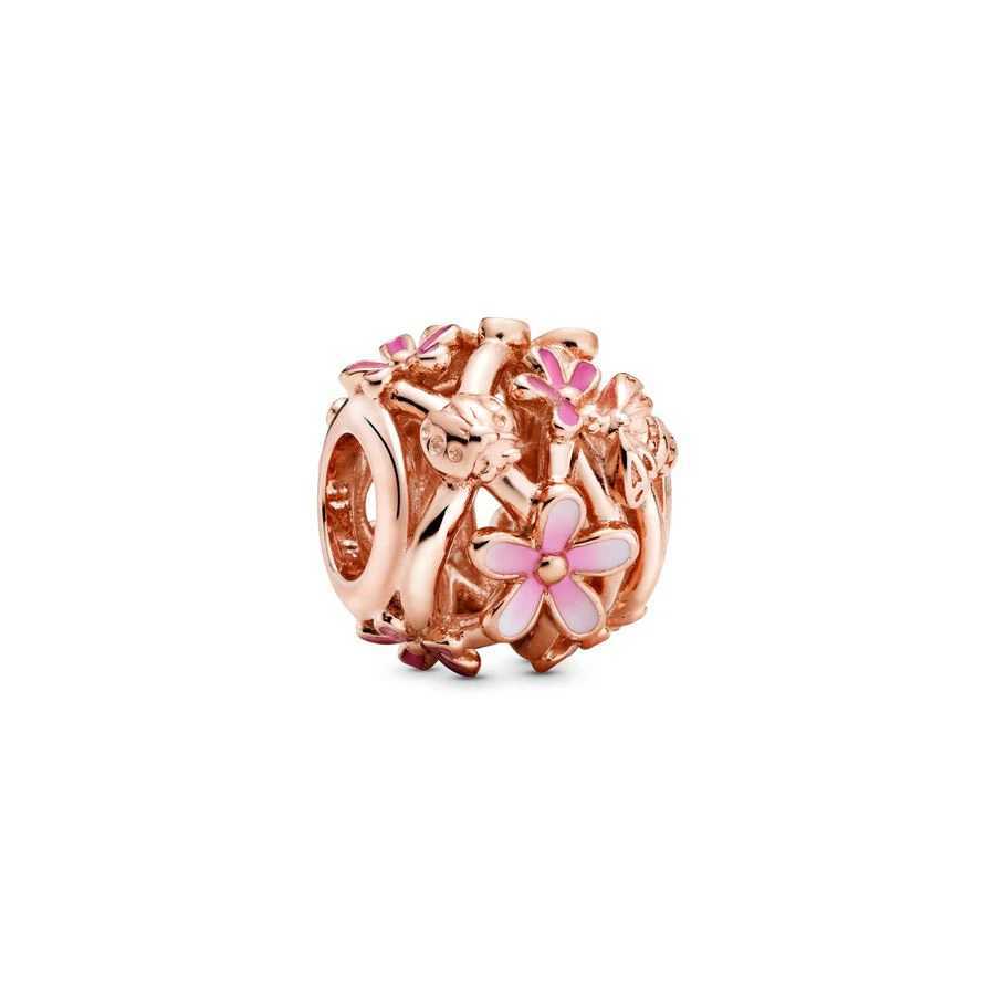 Hot Sale Sparkling Rose Gold Plated Series Charms Bead Fit Original 925 Sterling Silver Bracelet DIY Women Fine Jewelry GiftXJ250517