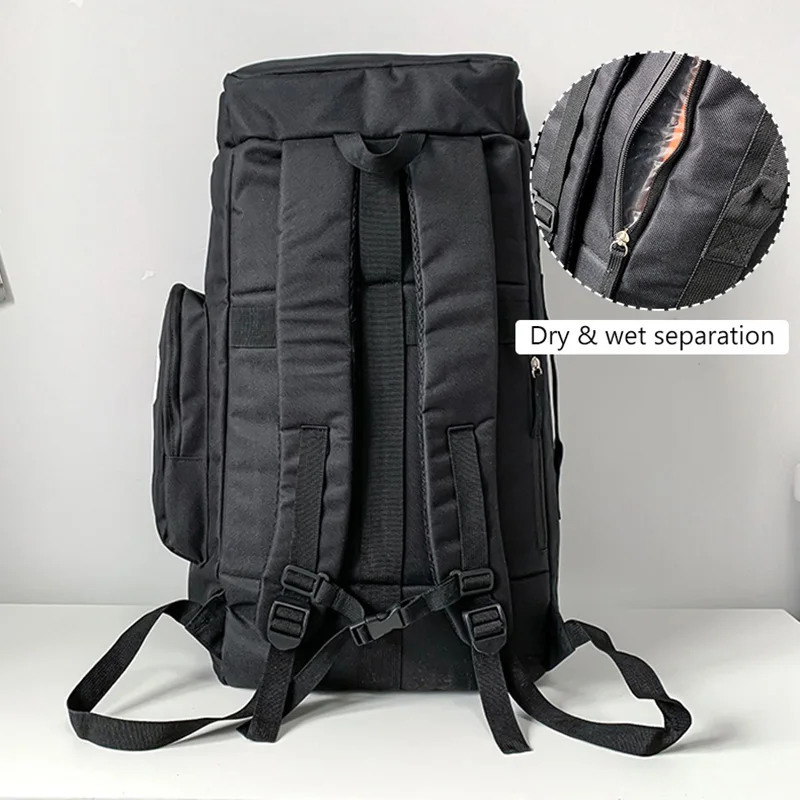 Camping Backpack Sport Gym Bag Men Fitness Waterproof Skate Pack For Men Shoulder Training Laptop Dry Wet Travel School Bags 250515