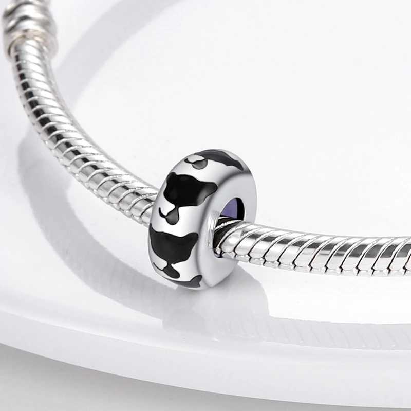 925 Sterling Silver Sile Spacer Stopper Clip Charms Chamilia Beads Fit Original Necklace Bracelet DIY Gift WomenXJ250517